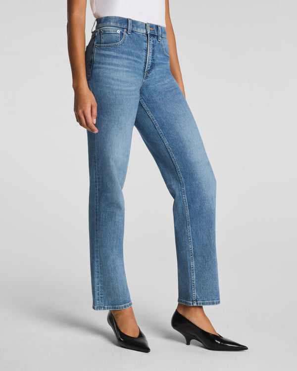 Spanx Mid-Rise 90s Straight Leg Jeans Elysian