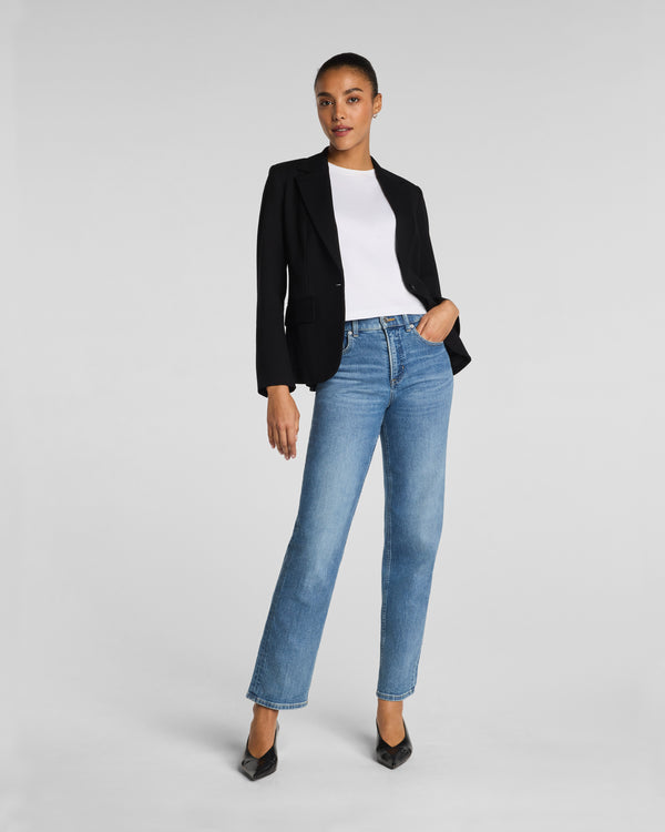 spanx Mid-Rise 90s Straight Leg Jeans Elysian