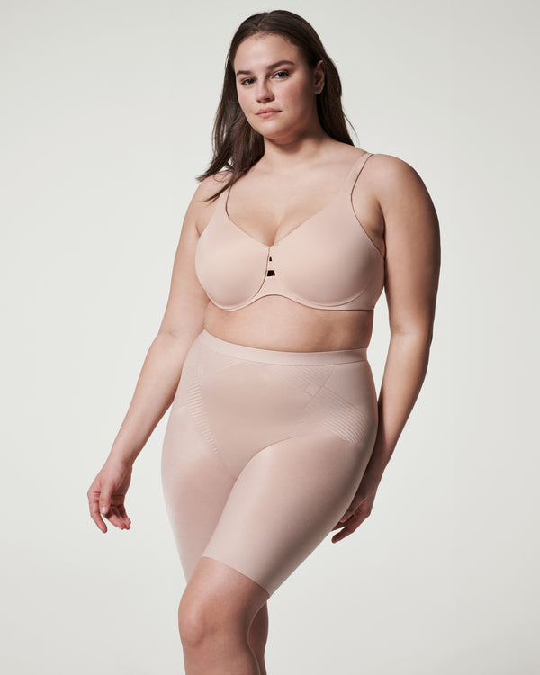 Spanx Mid-Thigh Short Champagne Beige