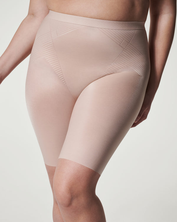 Spanx Mid-Thigh Short Champagne Beige
