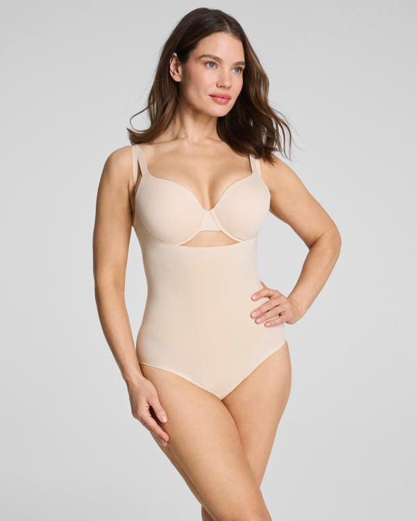 spanx Open-Bust Bodysuit Toasted Coconut
