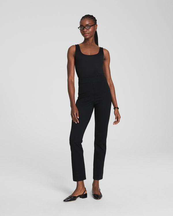 spanx Ponte Slim Straight Pant Classic Black