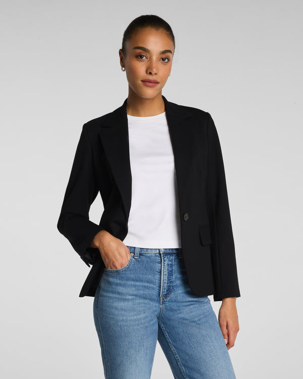 spanx Ponte Tailored Blazer Classic Black