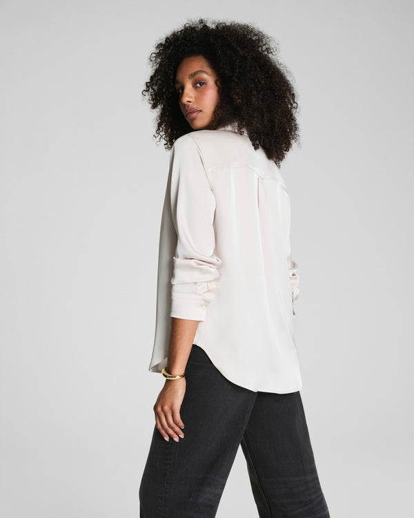 Spanx Silky Smooth Button Down Birch