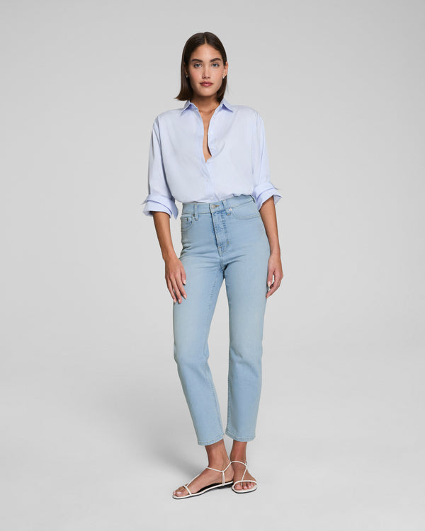 Spanx Slim Straight Jeans Tidal Blue