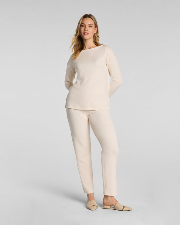 Spanx Slim Straight Pant Oatmeal Heather