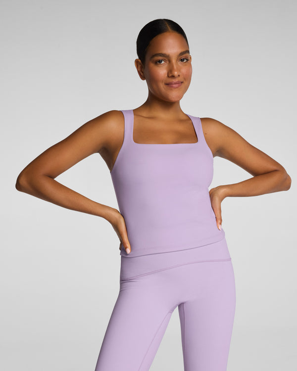 Spanx Square Neck Shelf Tank Verbena