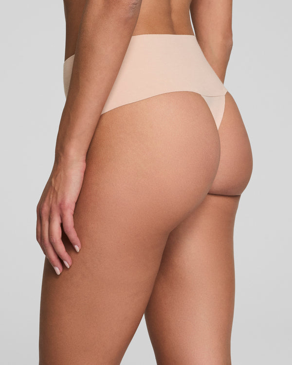 Spanx Supima Cotton Thong Oat