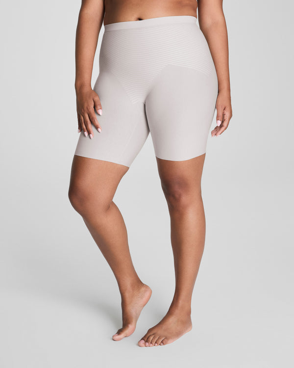 spanx Supima® Cotton Mid-Thigh Short French Grey