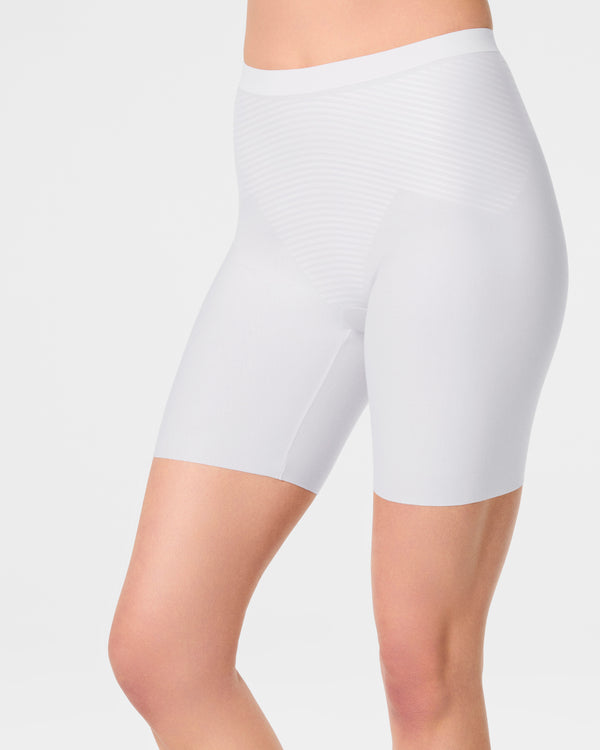 Spanx Supima® Cotton Mid-Thigh Short Powder