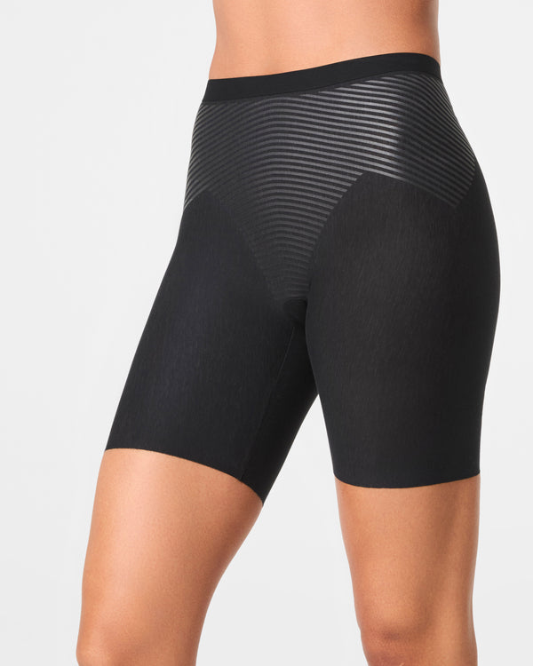 Spanx Supima® Cotton Mid-Thigh Short Very Black