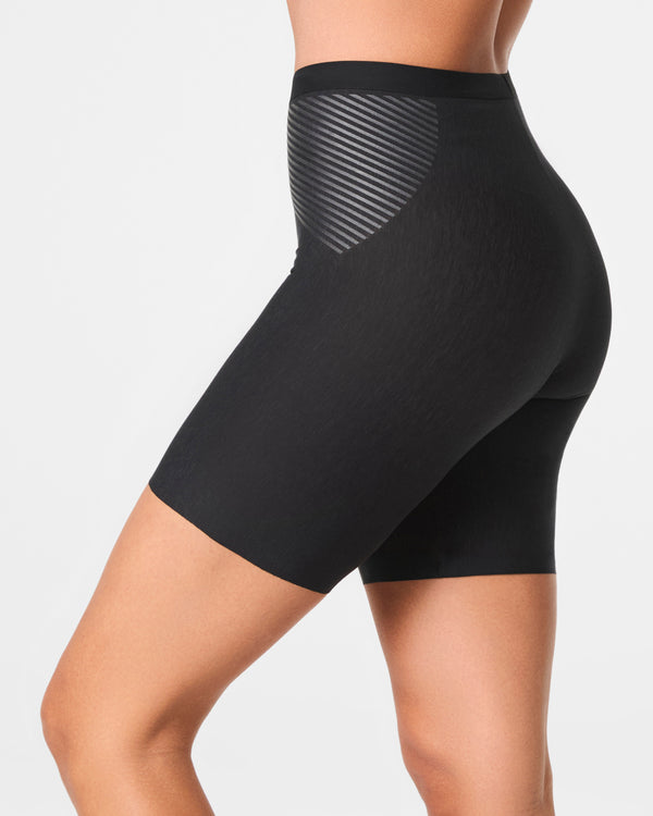 Spanx Supima® Cotton Mid-Thigh Short Very Black