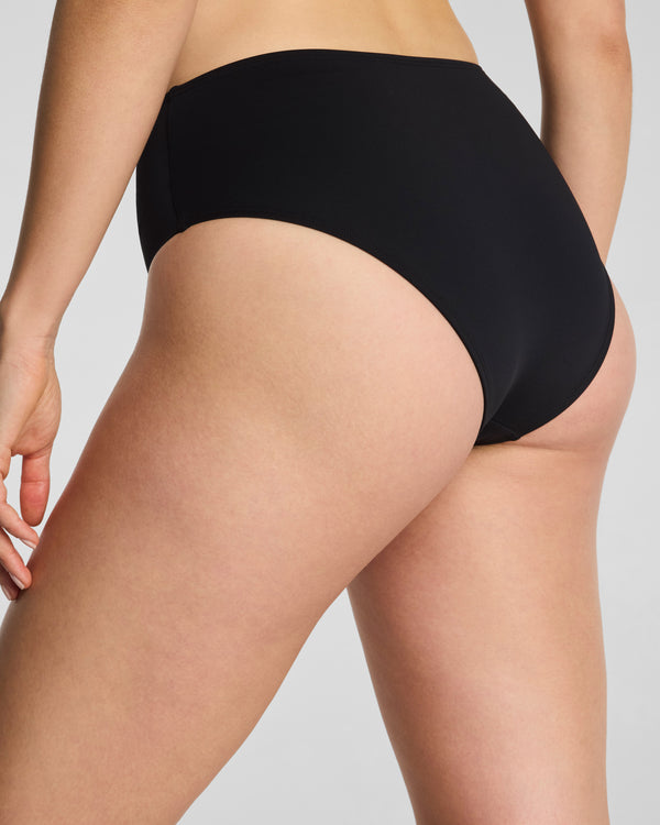 Spanx Swim Hi-Rise Bikini Bottom Very Black