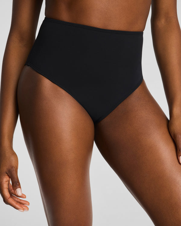 Spanx Swim Ultra Hi-Rise Bikini Bottom Very Black