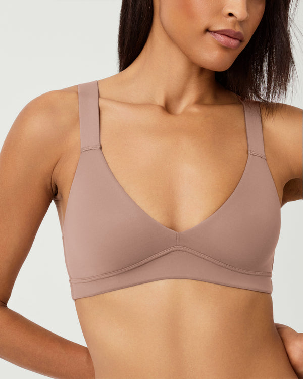 spanx Unlined Bralette Cafe Au Lait
