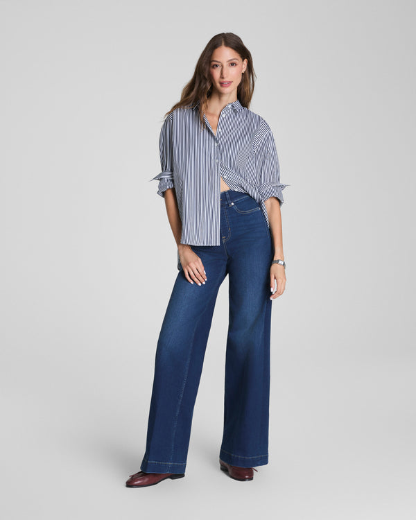 Spanx Wide Leg Jeans Poseidon
