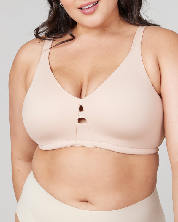 Spanx Wireless Minimizer Bra Champagne Beige