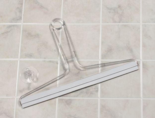 Spectrum Diversified 12" Shower Squeegee With Suction Hook - Clear