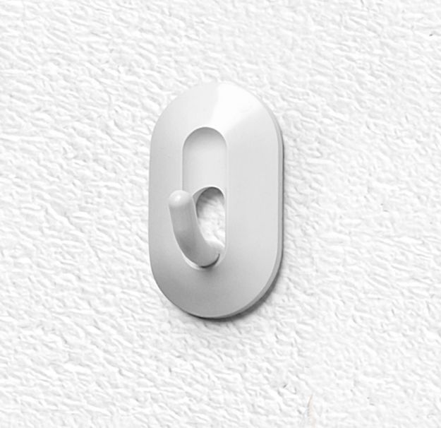 Spectrum Diversified 2-Piece Adhesive Classic Hooks - White