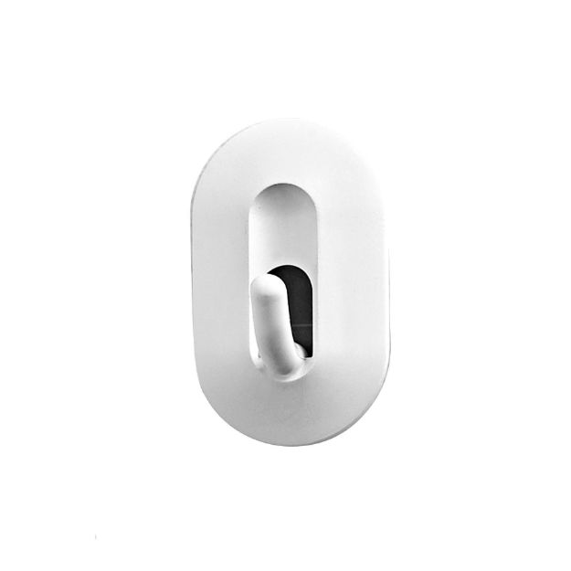 spectrum diversified 2-Piece Adhesive Classic Hooks - White