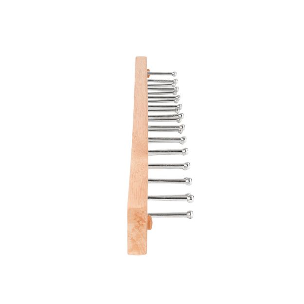 Spectrum Diversified 24-Peg Wall Mount Tie & Belt Organizer - Natural Wood