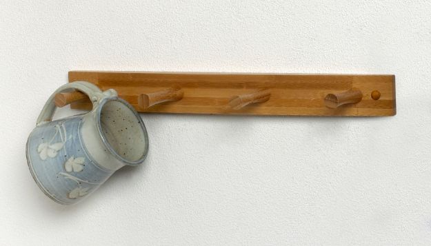 Spectrum Diversified 4-Peg Wall Mount Wood Rack - Bamboo
