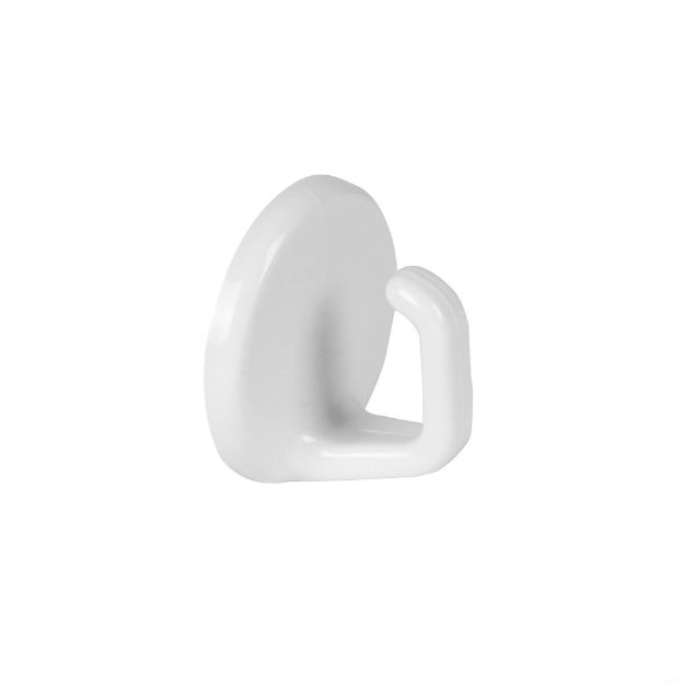 Spectrum Diversified 4-Piece Adhesive Utility Hook Set - White