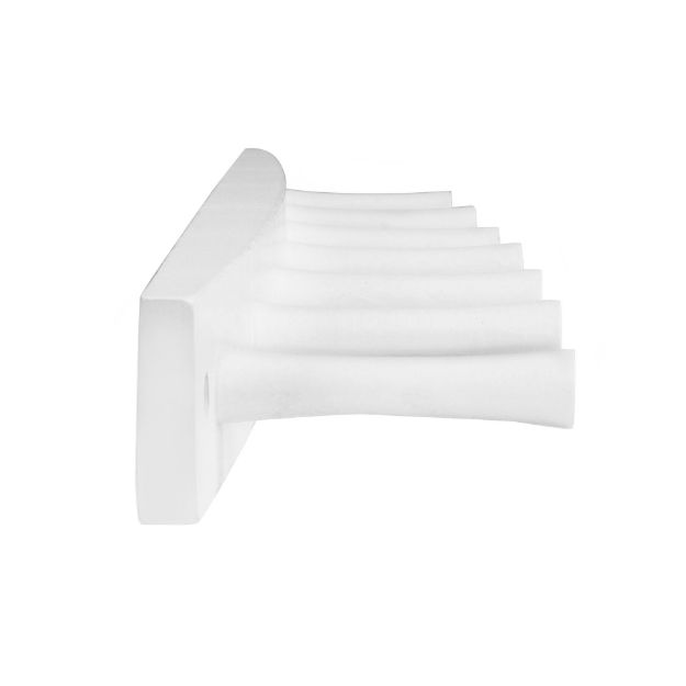 Spectrum Diversified 7-Peg Wall Mount Wood Rack - White