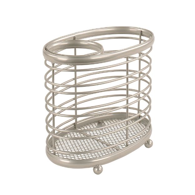 spectrum diversified Ashley Countertop Hair Dryer & Accessory Organizer - Satin Nickel