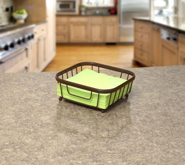 Spectrum Diversified Ashley Flat Napkin Holder - Bronze