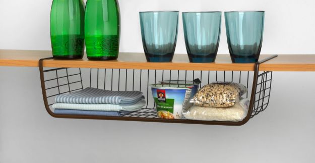 Spectrum Diversified Ashley Large Over The Shelf Basket - Bronze