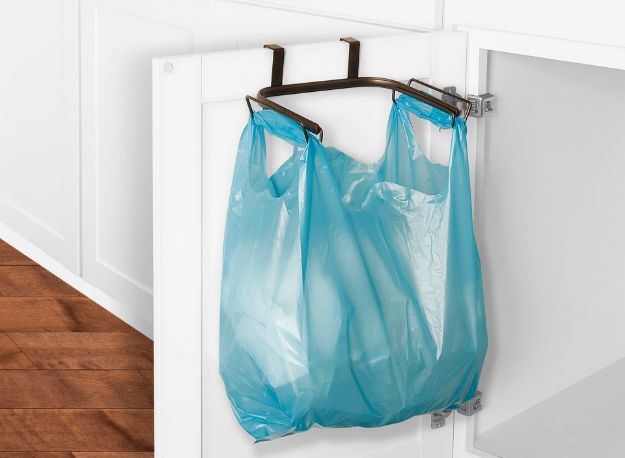 Spectrum Diversified Ashley Over The Cabinet Trash Bag Holder - Bronze