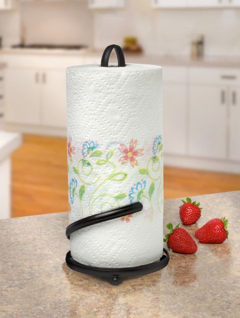 Spectrum Diversified Ashley Paper Towel Holder - Black