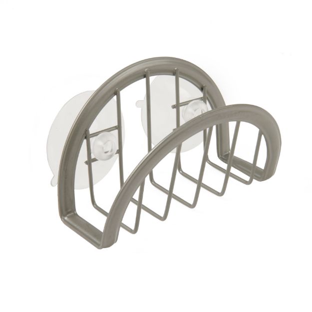 spectrum diversified Ashley Suction Sink Sponge Holder - Satin Nickel