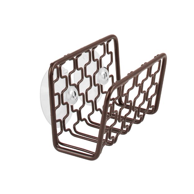 spectrum diversified Bento Suction Sink Sponge Holder - Bronze