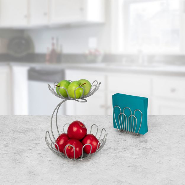 Spectrum Diversified Bloom Napkin Holder - Satin Nickel