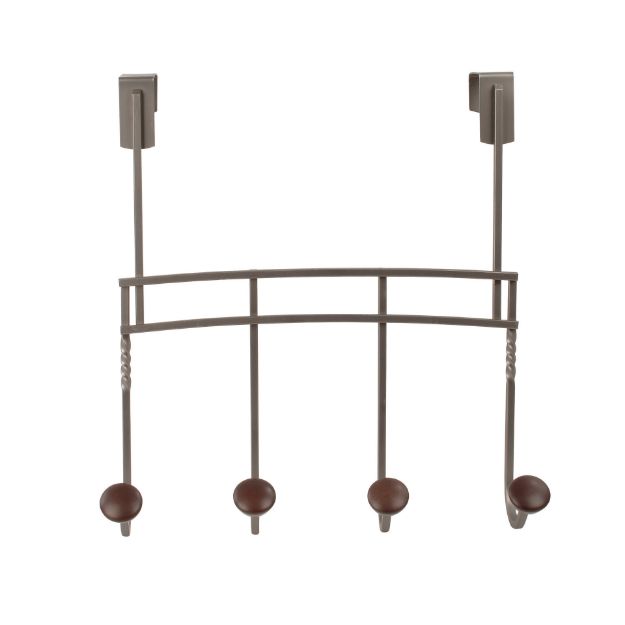 Spectrum Diversified Cambridge Over The Door 4-Hook Rack