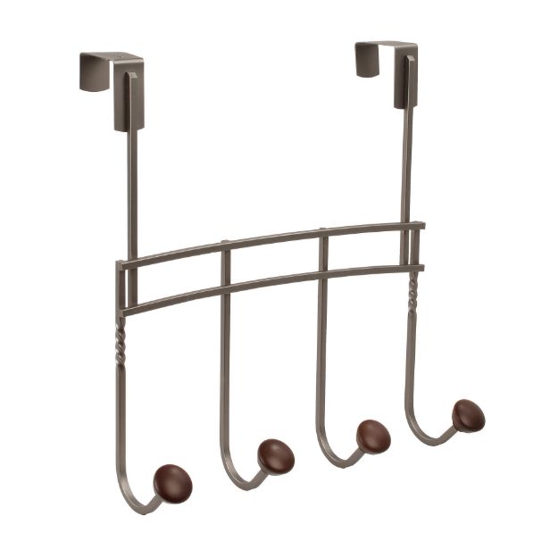 spectrum diversified Cambridge Over the Door 4-Hook Rack