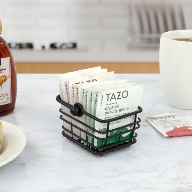 Spectrum Diversified Contempo™ Sugar Packet Basket - Black