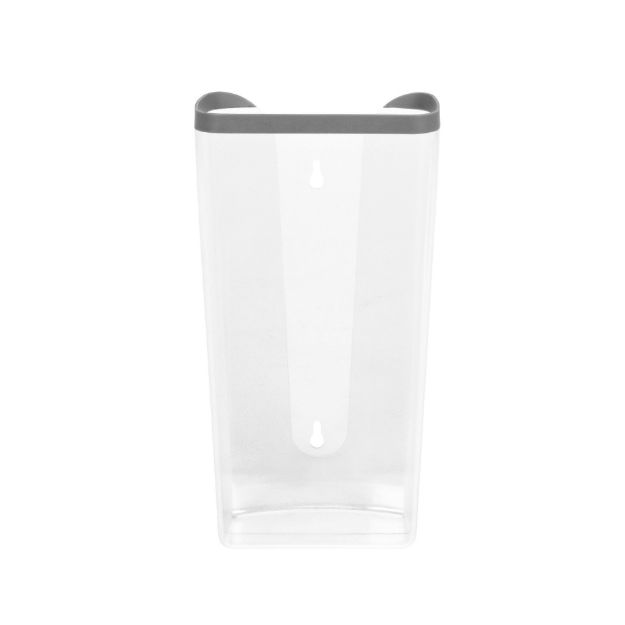 Spectrum Diversified Cora Cabinet & Wall Mount Recycling Bag Holder - Gray/Clear