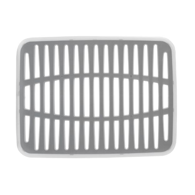 Spectrum Diversified Cora Large Kitchen Sink Mat - Gray/Clear