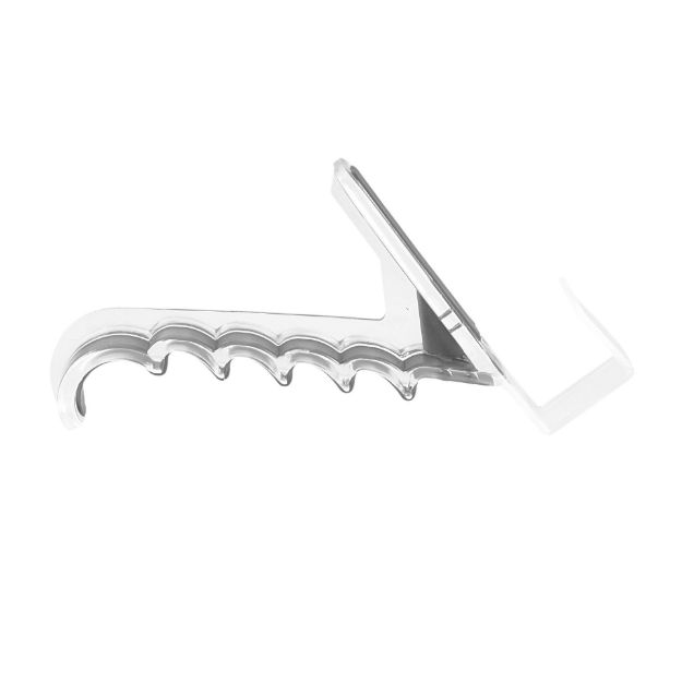 Spectrum Diversified Cora Over The Door Hanger Hook - Gray/Clear