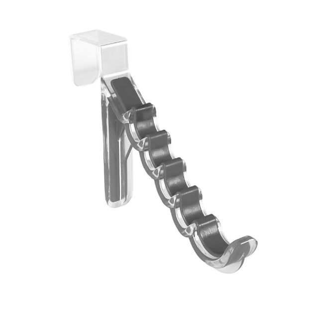 spectrum diversified Cora Over the Door Hanger Hook - Gray/Clear