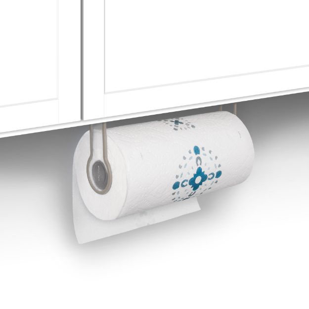 Spectrum Diversified Cora Wall Mount Paper Towel Holder - Gray/Clear