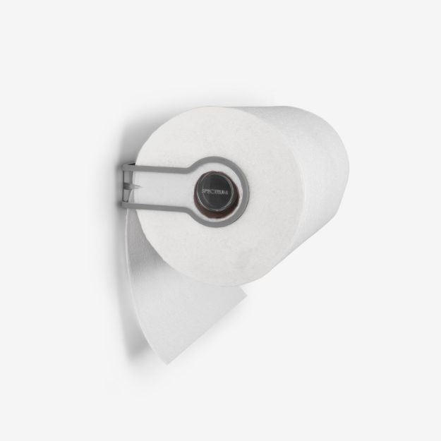 Spectrum Diversified Cora Wall Mount Paper Towel Holder - Gray/Clear