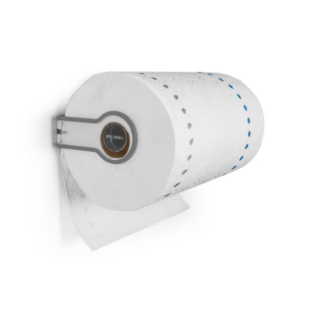 spectrum diversified Cora Wall Mount Paper Towel Holder - Gray/Clear