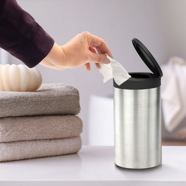 Spectrum Diversified Decorative Disinfecting Wipe Container - Satin Nickel