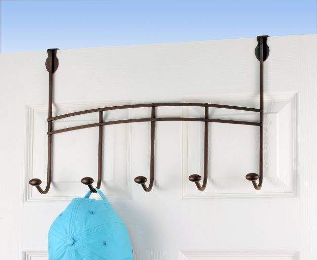 Spectrum Diversified Duchess Over The Door 5-Hook Rack - Bronze