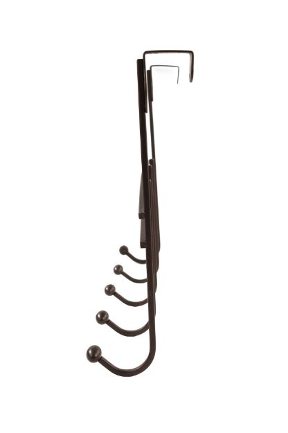 Spectrum Diversified Duchess Over The Door 5-Hook Rack - Bronze