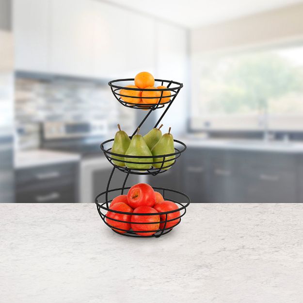 Spectrum Diversified Euro Arched 3-Tier Server - Black